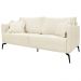 Sofa Liv 2 Lugares 180cm Pes Aço Linho 232 Perola Ezz
