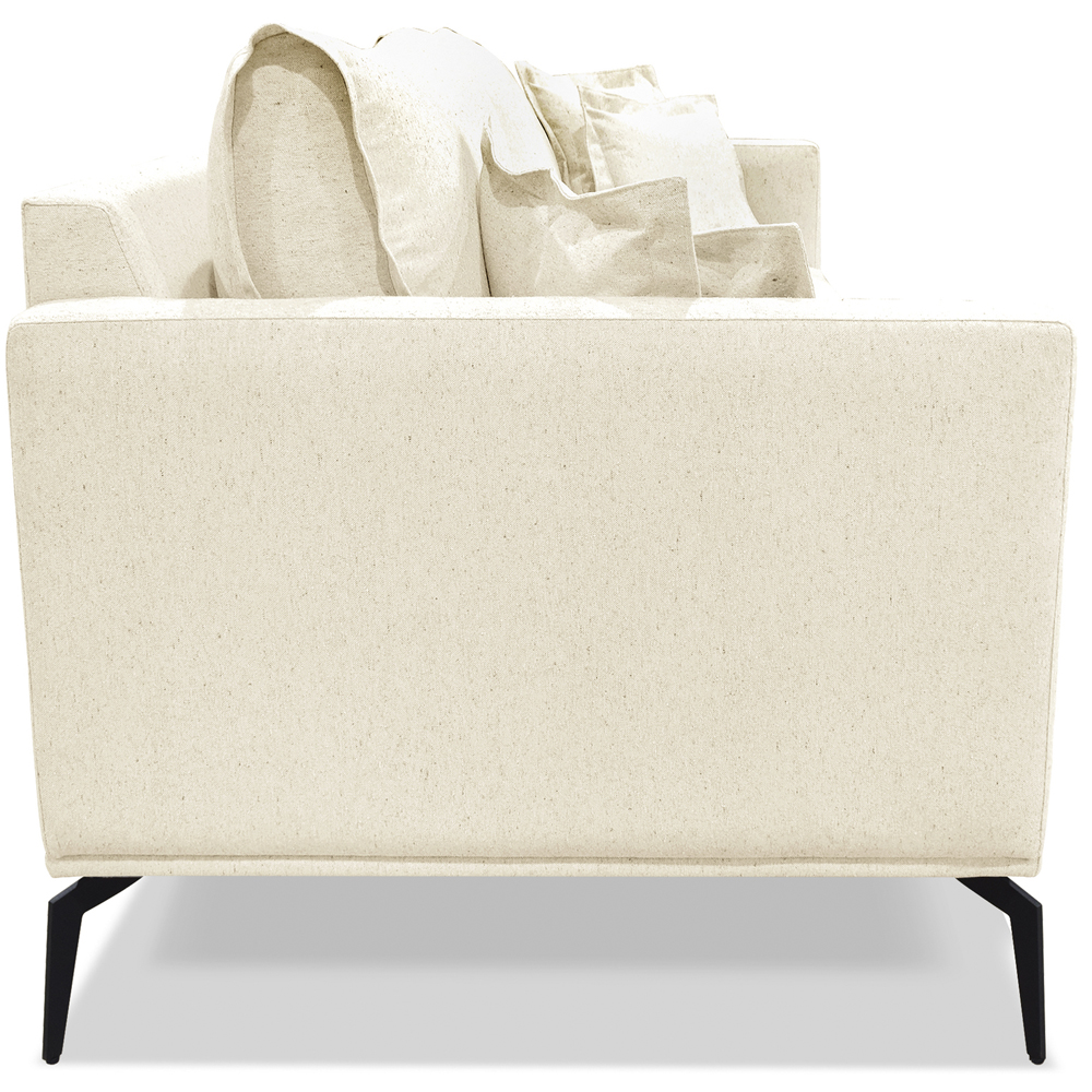 Sofa Liv 2 Lugares 180cm Pes Aço Linho 232 Perola Ezz