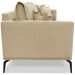 Sofa Liv 3 Lugares 200cm Pes Aço Linho 233 Dourado Ezz