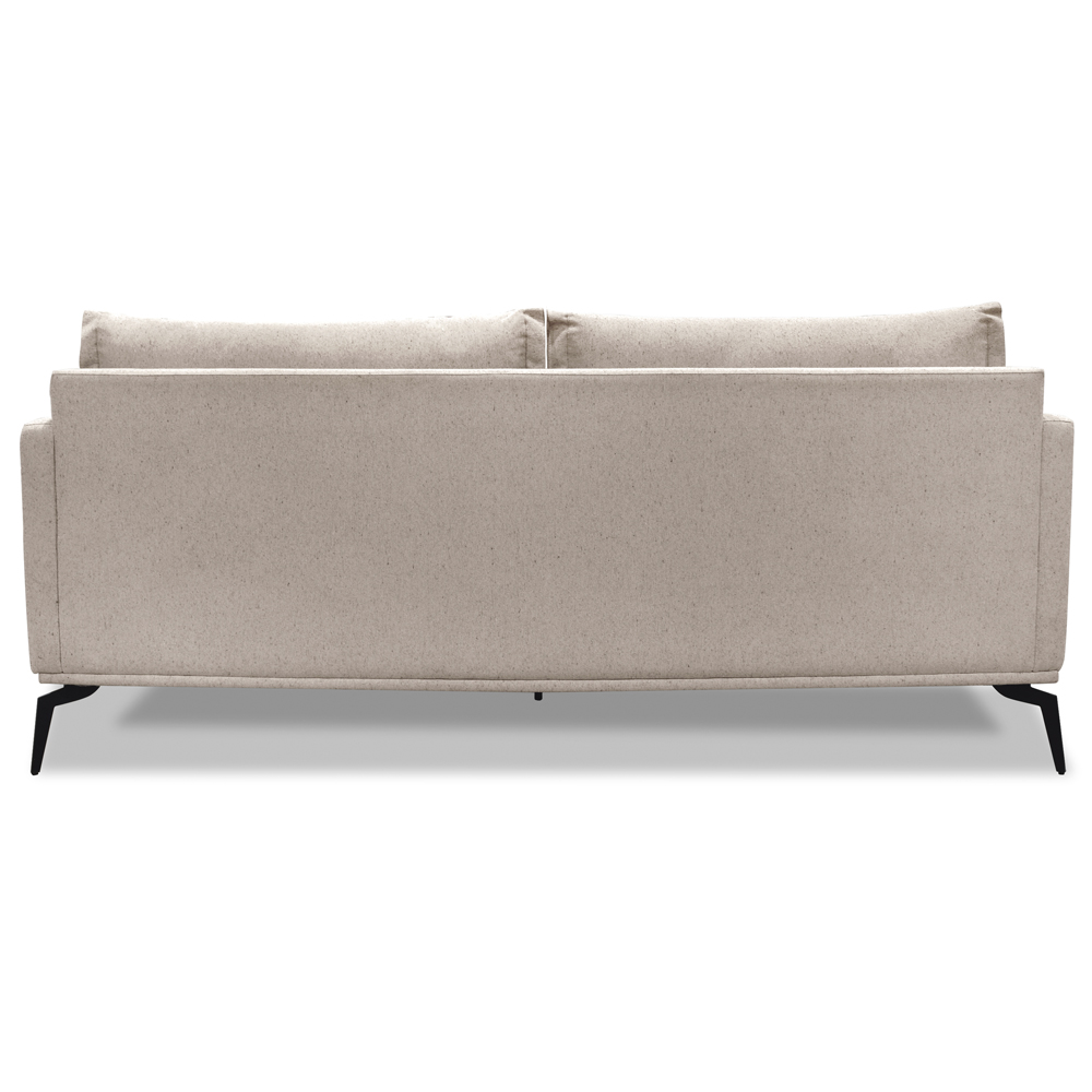 Sofa Liv 3 Lugares 220cm Pes Aço Linho 234 Areia Ezz