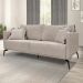 Sofa Liv 3 Lugares 220cm Pes Aço Linho 234 Areia Ezz