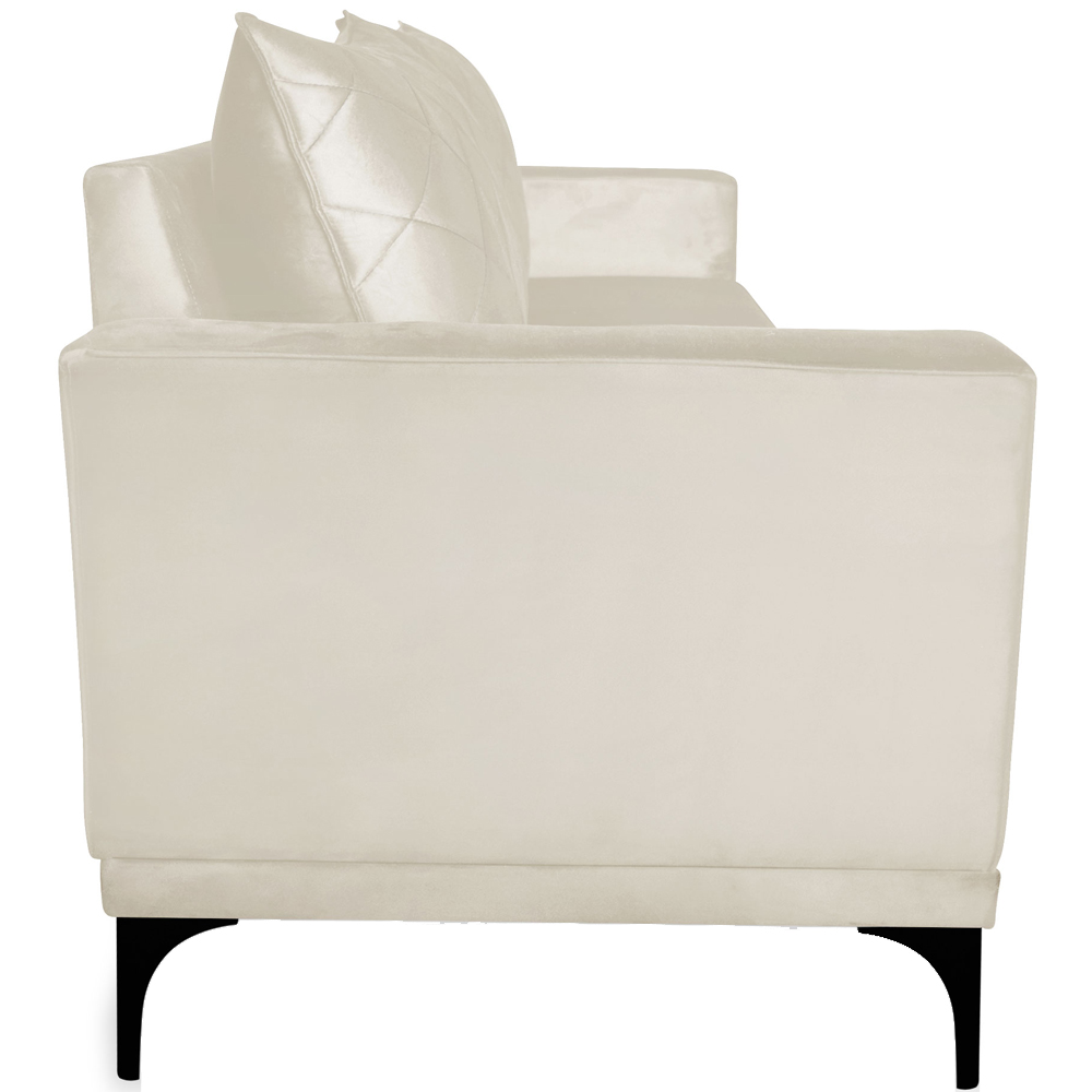 Sofa Living 3 Lugares Nori 220cm Veludo Deluxe 2221 Ezz