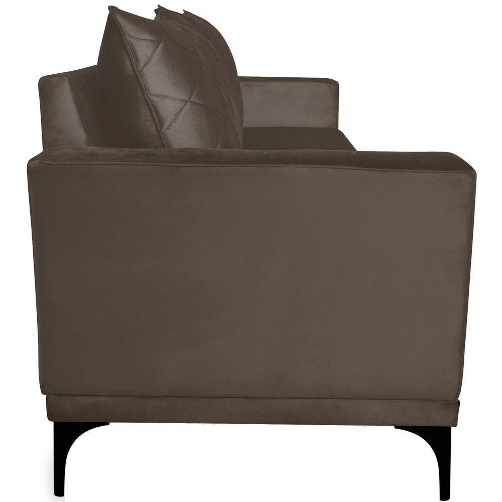 Sofa Living 3 Lugares Nori 220cm Veludo Deluxe 2231 Ezz