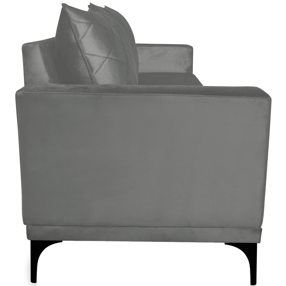 Sofa Living 3 Lugares Nori 220cm Veludo Deluxe 2938 Ezz