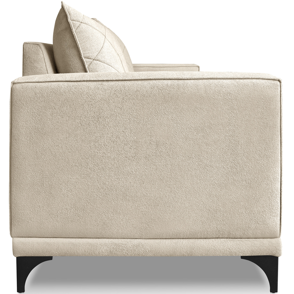 Sofa Nori 2 Lugares Pes De Ferro 180cm Linho Boucle 3301 Ezz