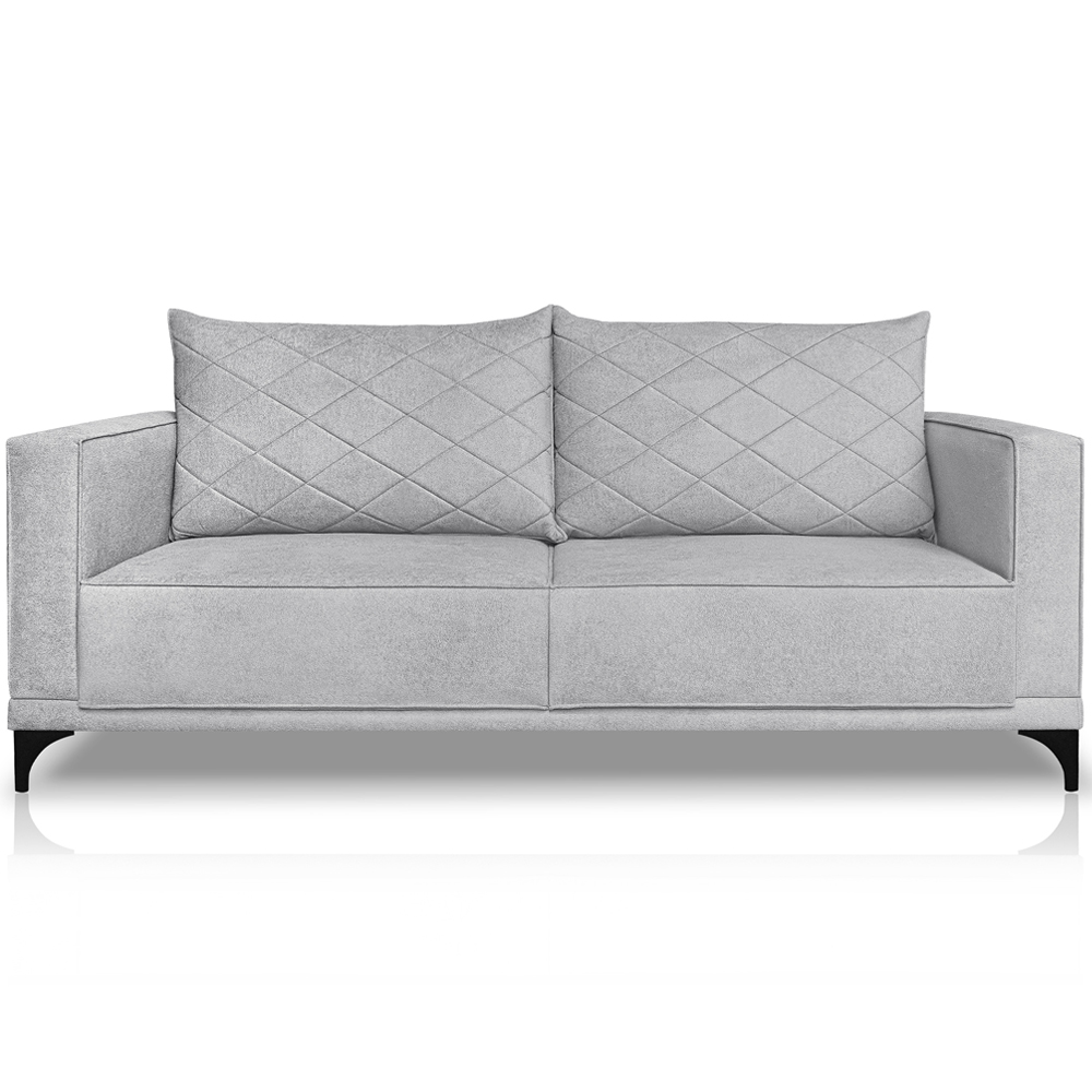 Sofa Nori 2 Lugares Pes De Ferro 180cm Linho Boucle 3302 Ezz