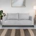 Sofa Nori 2 Lugares Pes De Ferro 180cm Linho Boucle 3302 Ezz