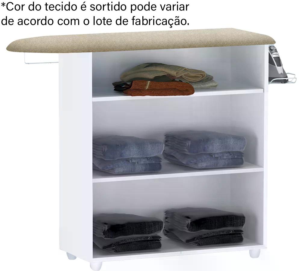 Tábua De Passar Roupas 2 Portas Bianca Branco REAJL Moveis