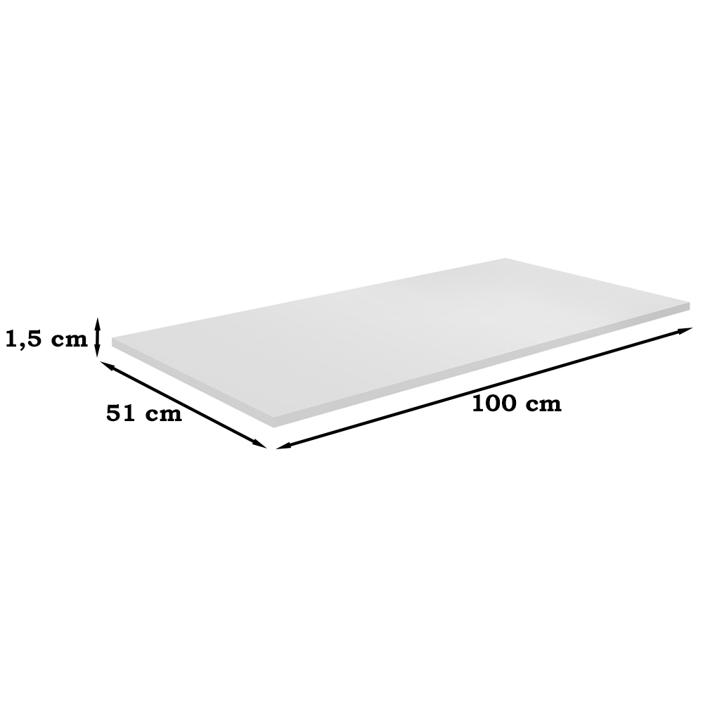 Tampo Para Balcao 100 cm Branco REAJL