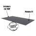 Tampo Para Balcao 150 cm Cinza REAJL