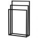 Toalheiro De Piso Triplo Banheiro Lavabo Lovell Metal Preto DHom