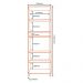Torre Quente 1 Porta Vidro 70 cm Vera TVE03 Marrocos Off White MXM