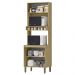 Torre Quente 3 Portas 70 cm GLOR TGL01 Castanho Off White MXM