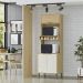 Torre Quente 3 Portas 70 cm GLOR TGL01 Castanho Off White MXM
