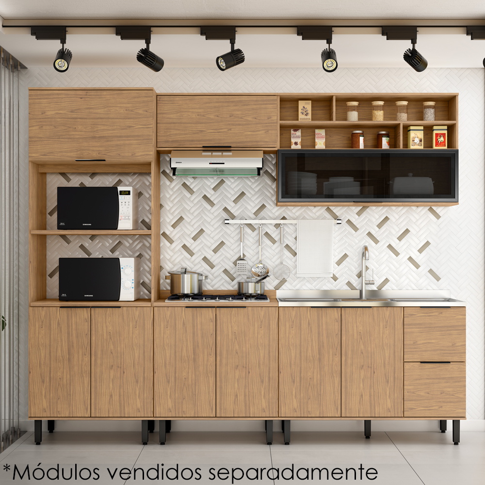 Torre Quente MDF 3 Portas 80 cm Tosc TT001 Freijo Freijo MXM