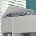 Treliche Solteiro Cabeceira Bau 1 Porta 225x87 CM15 Branco Dtall