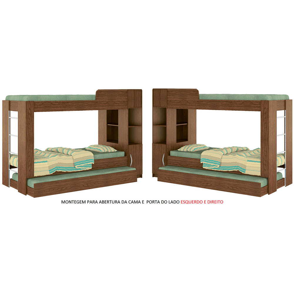 Treliche Solteiro Cabeceira Bau 1 Porta 225x87 CM15 Diamond Dtall