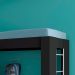 Treliche Solteiro Cabeceira Bau 1 Porta 225x87 CM15 Preto Dtall