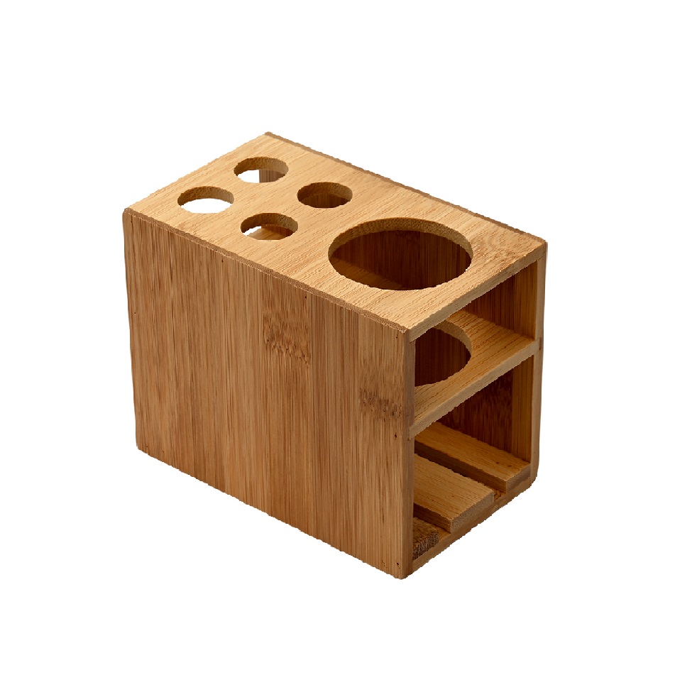 Porta-Escova de Dente Bambú Marrom
