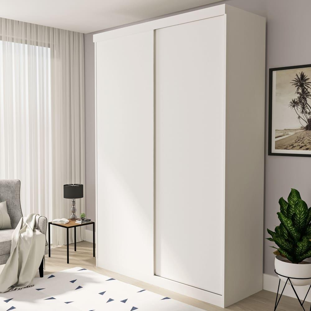 Guarda Roupa 2 Portas de Correr 2 Gavetas Salvador Minastex Branco