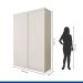 Guarda Roupa 2 Portas de Correr 2 Gavetas Salvador Minastex Branco