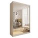 Guarda Roupa 2 Portas de Correr Todo Espelhos 2 Salvador Gavetas Minastex Branco