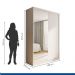 Guarda Roupa 2 Portas de Correr com Espelho 2 Gavetas Salvador Minastex Branco