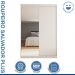 Guarda Roupa 2 Portas de Correr com Espelho 2 Gavetas Salvador Minastex Branco