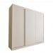 Guarda Roupa 3 Portas de Correr 4 Gavetas Cronos Minastex Branco