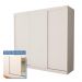 Guarda Roupa 3 Portas de Correr 4 Gavetas Itália Minastex Branco