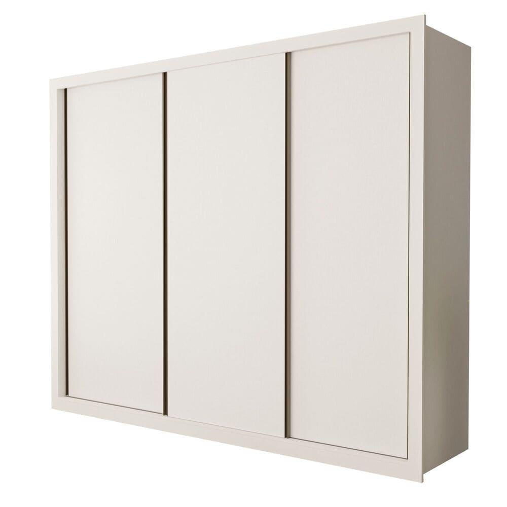 Guarda Roupa 3 Portas de Correr 6 Gavetas Nápoli Minastex Branco