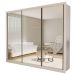 Guarda Roupa 3 Portas de Correr Todo Espelhado 6 Gavetas Ravena Minastex Branco