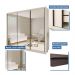 Guarda Roupa 3 Portas de Correr Todo Espelhado 6 Gavetas Ravena Minastex Branco