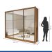 Guarda Roupa 3 Portas de Correr Todo Espelhado 6 Gavetas Ravena Minastex Carvalho