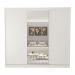 Guarda Roupa 3 Portas de Correr com Espelho Central 4 Gavetas Barcelona Minastex Branco