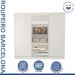 Guarda Roupa 3 Portas de Correr com Espelho Central 4 Gavetas Barcelona Minastex Branco