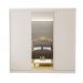 Guarda Roupa 3 Portas de Correr com Espelho Central 4 Gavetas Evidence Minastex Branco