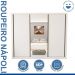 Guarda Roupa 3 Portas de Correr com Espelho Central 6 Gavetas Nápoli Minastex Branco