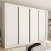 Guarda Roupa 4 Portas de Correr 4 Gavetas Nápoli Minastex Branco