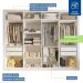 Guarda Roupa 4 Portas de Correr 4 Gavetas Nápoli Minastex Branco