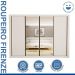 Guarda Roupa 4 Portas de Correr com Espelhos 4 Gavetas Firenze Minastex Branco