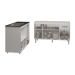 Armário Camila Cozinha Gabinete de Pia 140 cm e Balcão para Cooktop 4 Bocas e Forno ou Microondas Alana Branco 