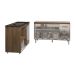 Armário Camila Cozinha Gabinete de Pia 140 cm e Balcão para Cooktop 4 Bocas e Forno ou Microondas Alana Savana Off White 