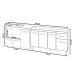 Armário Camila Cozinha Gabinete de Pia 140 cm e Balcão para Cooktop 5 Bocas e Forno ou Microondas Alana Branco 