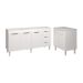 Armário Cozinha Balcão Gabinete de Pia 160 cm Estela e Balcão Jane para Microondas ou Forno Elétrico Branco 