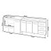Armário Cozinha Carine Gabinete de Pia 140 cm e Balcão Alana para Cooktop 4 Bocas e Forno ou Microondas Branco 
