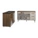 Armário Cozinha Carine Gabinete de Pia 140 cm e Balcão Alana para Cooktop 4 Bocas e Forno ou Microondas Savana Off White 