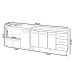 Armário Cozinha Carine Gabinete de Pia 140 cm e Balcão Alana para Cooktop 4 Bocas e Forno ou Microondas Savana Off White 