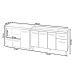 Balcão Armário Camila Cozinha Gabinete de Pia 140 cm e Balcão para Forno Elétrico e Microondas Lilian Savana Off White 