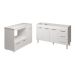 Balcão Armário Cozinha Carine Gabinete de Pia 140 cm e Balcão Lilian para Forno Elétrico e Microondas Branco 